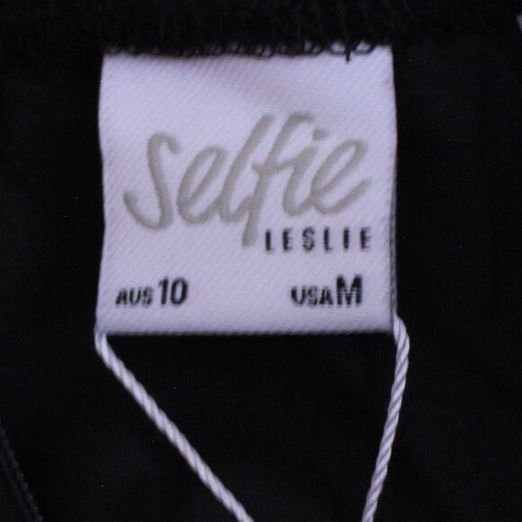 Selfie Leslie Carson Crochet Details Dress Black - Picture 7 of 10